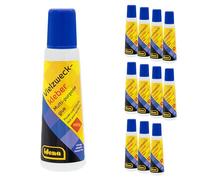 Idena 90521 - Colle universelle 12 x 100 g, colle liquide incolore, colle de bricolage sans solvant pour de nombreux matériaux