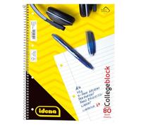 Idena Bloc-notes 10391 - Format A4-80 pages - 70 g/m² - Ligné et perforé
