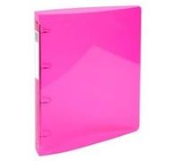 Classeur 4 anneaux 30mm IDERAMA PP polypropylène 7/10e - A4 maxi - Rose
