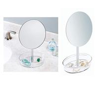 iDesign 09562EU Miroir de maquillage autoportant Plastique/Métal/Verre Clair/Chrome 13,97 x 15,24 x 28,57 cm