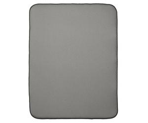 iDesign 41141Eu Tapis de Séchage de Cuisine Absorbant Idry - 60,96 X 45,72 cm, Extra Large, Étain / Ivoire Polyester Pewter/Ivory 60,96X0,254X45,72 cm