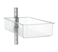 iDesign 45860EU Trugrasp Corbeille à Glissière Transparent/Argent 32 x 15 x 12,5 cm