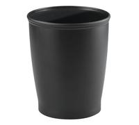 iDesign 93437EU Kent Corbeille à Déchets Zinc Moulé sous Pression Noir 21,21 x 21,209 x 25,4 cm