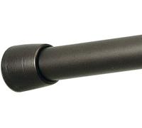 iDesign barre de douche pour rideau, petite tringle extensible en métal, tringle rideau douche sans perçage pour la douche ou la baignoire, couleur bronze