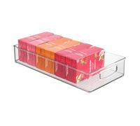 iDesign Cabinet/Kitchen Binz Boîte de Rangement, Grand Bac pour Réfrigérateur en Plastique, Boîte Longue, Transparent
