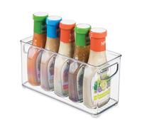 iDesign Cabinet/Kitchen Binz Boîte de Rangement, Petit Bac pour Réfrigérateur en Plastique, Transparent