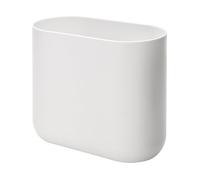 iDesign Cade Poubelle de Salle de bain ou de Cuisine, Petite Corbeille en Plastique, Blanc