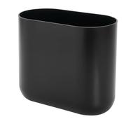 iDesign Cade Poubelle de Salle de bain ou de Cuisine, Petite Corbeille en Plastique, Noir