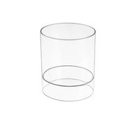 iDesign Clarity bac de rangement pour accessoires cheveux, boite pour salle de bain en plastique avec 2 compartiments, transparent