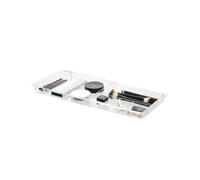 iDesign Clarity organiseur cosmétiques, boite tiroir extensible en plastique sans BPA, transparent