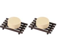 iDesign Kyoto Porte-Savon, Support à Savon Grillagé en Métal, Couleur Bronze (Lot de 2)