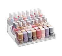 iDesign Linus Organisateur Cuisine pour Placards, Grande Étagère Cuisine à 3 Étages en Plastique, Transparent