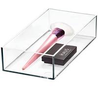 iDesign organisateur tiroir pour la table à maquillage, séparateur tiroir de la collection exclusive Sarah Tanno, article de makeup organizer en plastique à combiner, transparent