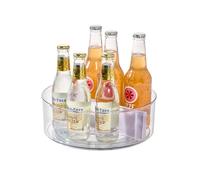 iDesign Plateau tournant, Plateau Rond de la Série Rosanna Pansino, carrousel Lazy Susan en Plastique recy vec séparations, Transparent et Violet