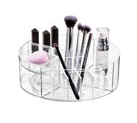 iDesign Rangement Maquillage tournant, Coffret beauté Personnalisable Collection exlusive Sarah Tanno, Makeup Organizer en Plastique pour Maquillage et Accessoires, Transparent