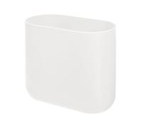iDesign The Cade Collection Corbeille à déchets ovale en plastique recyclé 27 x 14 x 24,8 cm Noix de coco