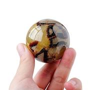 IDGTTLDF 1pc Quartz Sphere Ocean Tortoise Shell Stone Crystal Ball Gemstone Home Decoration Gifts Ornaments (Size : 3-4cm)