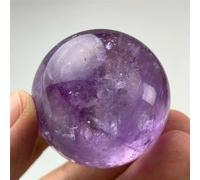 IDGTTLDF Amethyst Ball Raw Gemstone Polished Craft Gifts Purple Quartz Crystal Stone Sphere Home Decoration Ornaments (Size : 3.5-4cm)