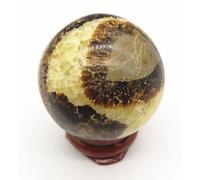 IDGTTLDF Dragon Septarian Stone Crystal Ball, Sphere,Decor Rock for Home Office Dining Table and Wedding Décor,3~4cm