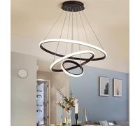 IDHBGJD Lustres Modernes 3 Anneaux 45 W 4000 K Or Blanc Froid Rond LED Lustre luminaires en Acier Inoxydable réglable Lustre plafonnier pour Salle à Manger Chambre Salon