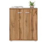 IDIMEX Buffet Salle à Manger FIRMIN L 60 cm Coloris chêne wotan avec 2 Portes bahut Bas Meuble de Rangement Style Moderne Commode vaisselier 60 x 70 x 30 cm
