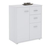 Buffet salle à manger REMY L 60 cm blanc avec 2 portes et 2 tiroirs, bahut bas, meuble de rangement style moderne