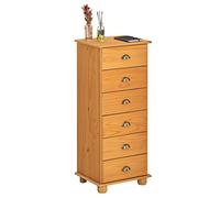 IDIMEX Chiffonnier Colmar Commode apothicaire avec 6 tiroirs de Rangement, en pin Massif Finition cirée