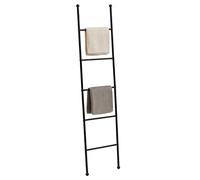 IDIMEX Echelle Castel Porte-Serviette échelle de décoration avec 5 barreaux, en métal laqué Noir