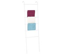 IDIMEX Echelle MORBIO Porte-Serviette échelle de décoration avec 6 barreaux, en métal laqué Blanc