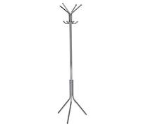 IDIMEX Porte-Manteaux Arist Portant pour vêtements sur Pied Hauteur 174 cm avec 8 Crochets, Meuble d'entrée en métal chromé