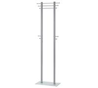 Porte-manteaux TARIS, en métal couleur aluminium
