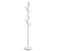 IDIMEX Porte-Manteaux ZENO Portant à vêtements sur Pied en Forme d'arbre avec 6 Crochets sur différentes hauteurs, en métal laqué Blanc