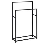 Porte-serviettes DALIO, en métal noir Noir G