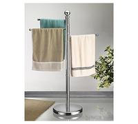 IDIMEX Porte-Serviettes sur Pied Petra Portant pour vêtements et Linge de Salle de Bain, avec 3 tringles pivotantes sur différentes Hauteur, Structure en métal chromé