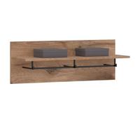 IDIMEX Portemanteau Mural Hera avec étagère et 3 patères en Bois, 88 x 33 x 31 cm, pour Couloir ou entrée Moderne, Coloris chêne