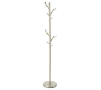 IDIMEX Portemanteau ZENO en métal Coloris Champagne Portant à vêtements sur Pied en Forme d'arbre avec 6 Crochets sur différentes hauteurs