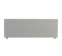 Idimex Tête de lit KLAO 160 rembourrée en tissu polyester pour lit 160 cm pieds plastique Gris