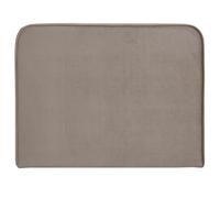 IDIMEX Tête de lit Lunar 90, en Tissu rembourré, Fixation Murale Design Arrondi Moderne, pour lit 90 cm ou Moins, Grège