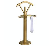 IDIMEX Valet de Chambre Fabio chevalet de Nuit Portant pour vêtements, Structure en métal laqué Couleur Or
