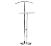 IDIMEX Valet de Chambre Valet de Nuit Porte vêtement LAURENZ chromé