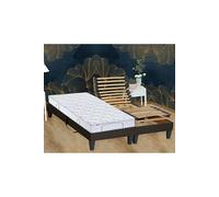 Idliterie - Matelas de relaxation 100% latex 3 zones fabrique en france - 90x200cm