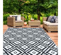 IDMarket - Tapis extérieur Bahamas Noir 160 x 260 CM