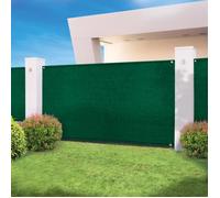 IDMARKET Brise vue haute densité 2 x 10 M vert 300 gr/m² qualité PRO