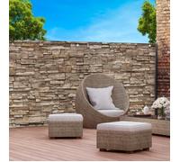 MARKET Brise vue motif pierre