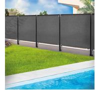 Probache - Brise Vue renforcé 1,2 x 10 M Gris 220 GR/m² Luxe Pro