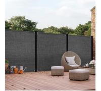 IDMARKET Brise vue ultra résistant 1 8 x 10 M gris 400 gr/m² haut de gamme