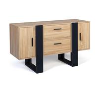 IDMarket - Buffet Bas 105 cm Phoenix Bois et Noir