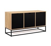 ID MARKET buffet 3 portes 113 cm Moderne noir