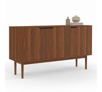 IDMarket - Buffet Vintage 140 cm Viggo 3 Portes Effet Noyer