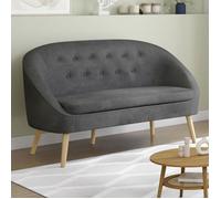 Canapé Banquette En Velours Sonia Gris